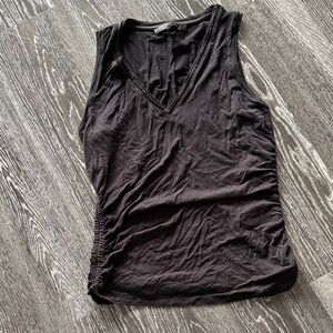 White House Black Market Black V-Neck Tank Top